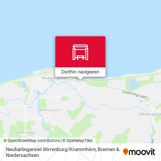 Neuharlingersiel Wirrenburg / Krummhörn Karte