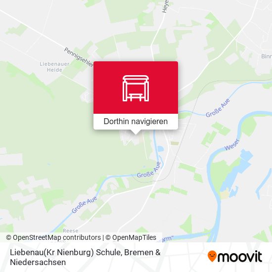 Liebenau(Kr Nienburg) Schule Karte