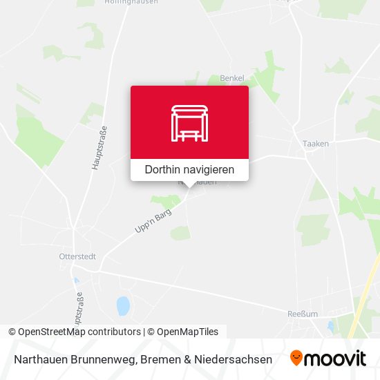 Narthauen Brunnenweg Karte