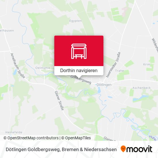 Dötlingen Goldbergsweg Karte
