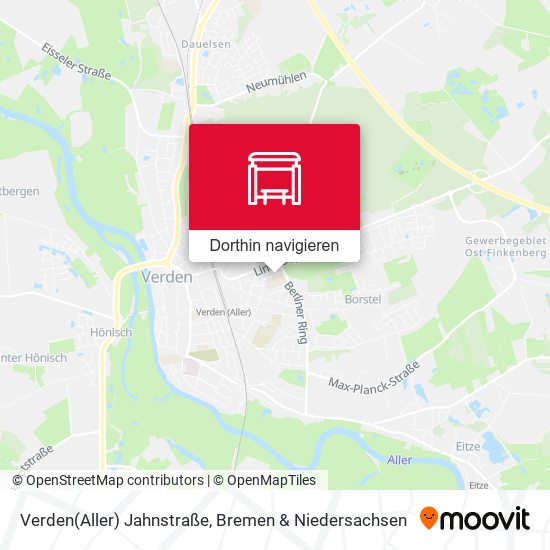 Verden(Aller) Jahnstraße Karte