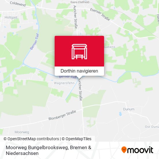 Moorweg Bungelbrooksweg Karte