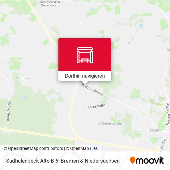 Sudhalenbeck Alte B 6 Karte