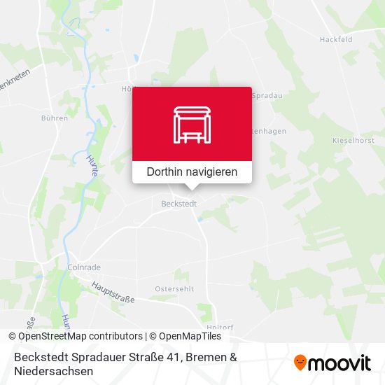 Beckstedt Spradauer Straße 41 Karte