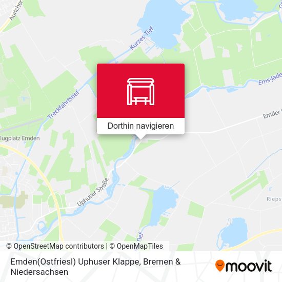 Emden(Ostfriesl) Uphuser Klappe Karte