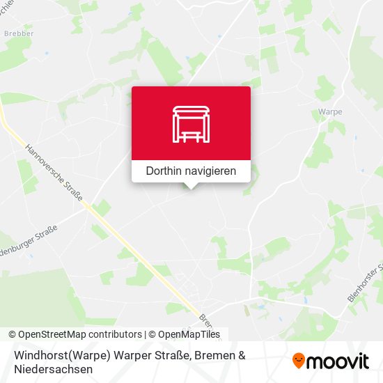 Windhorst(Warpe) Warper Straße Karte
