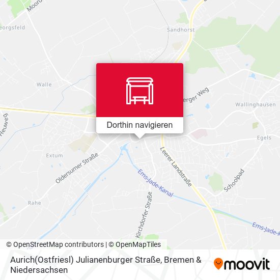 Aurich(Ostfriesl) Julianenburger Straße Karte