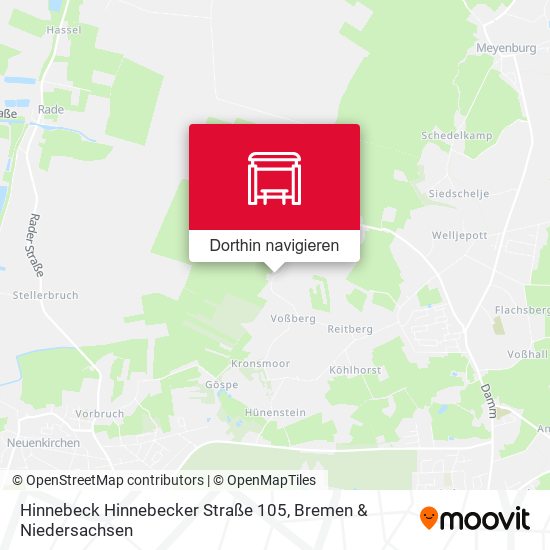 Hinnebeck Hinnebecker Straße 105 Karte