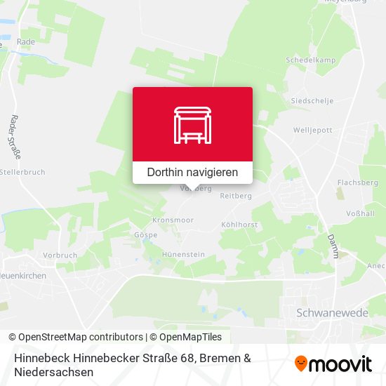 Hinnebeck Hinnebecker Straße 68 Karte