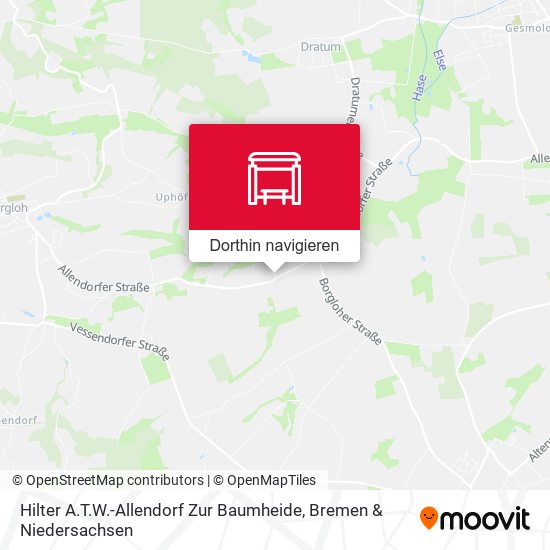 Hilter A.T.W.-Allendorf Zur Baumheide Karte