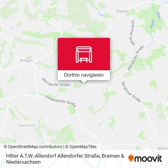 Hilter A.T.W.-Allendorf Allendorfer Straße Karte
