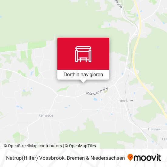 Natrup(Hilter) Vossbrook Karte