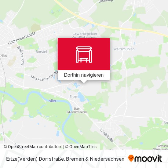 Eitze(Verden) Dorfstraße Karte