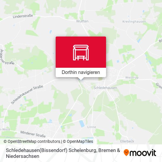 Schledehausen(Bissendorf) Schelenburg Karte