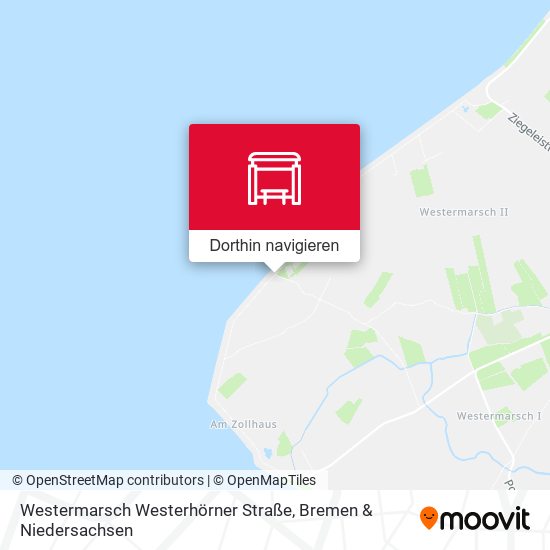 Westermarsch Westerhörner Straße Karte
