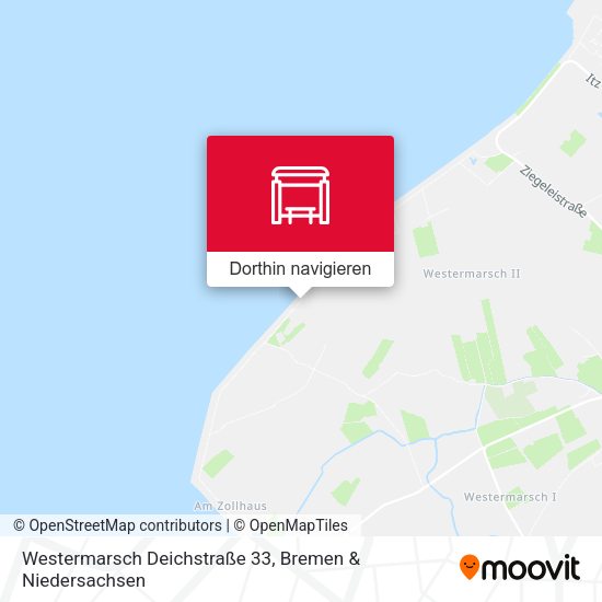 Westermarsch Deichstraße 33 Karte