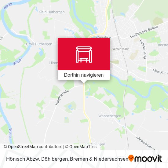 Hönisch Abzw. Döhlbergen Karte