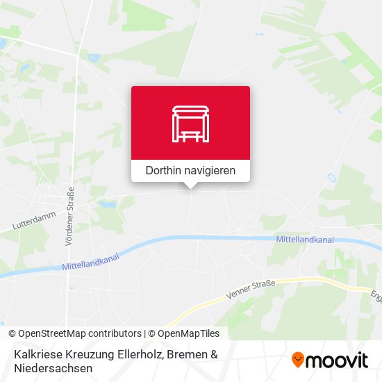 Kalkriese Kreuzung Ellerholz Karte