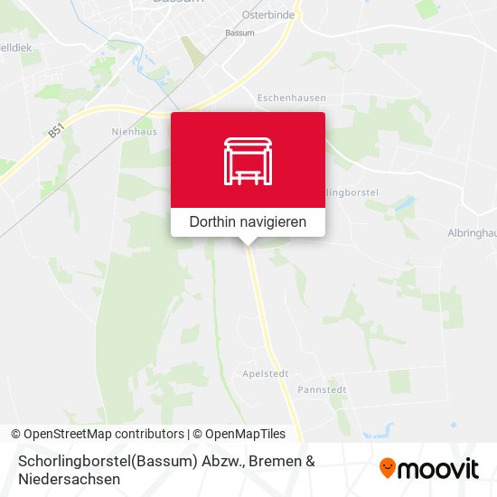 Schorlingborstel(Bassum) Abzw. Karte