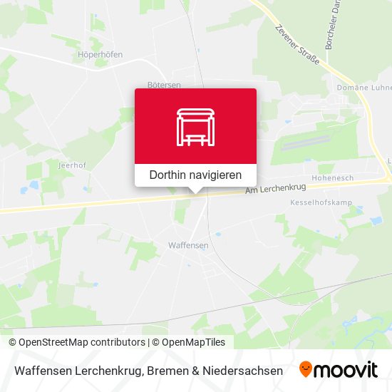 Waffensen Lerchenkrug Karte