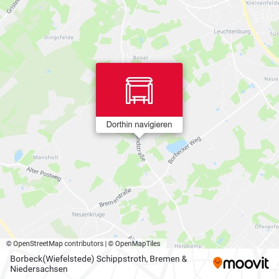 Borbeck(Wiefelstede) Schippstroth Karte