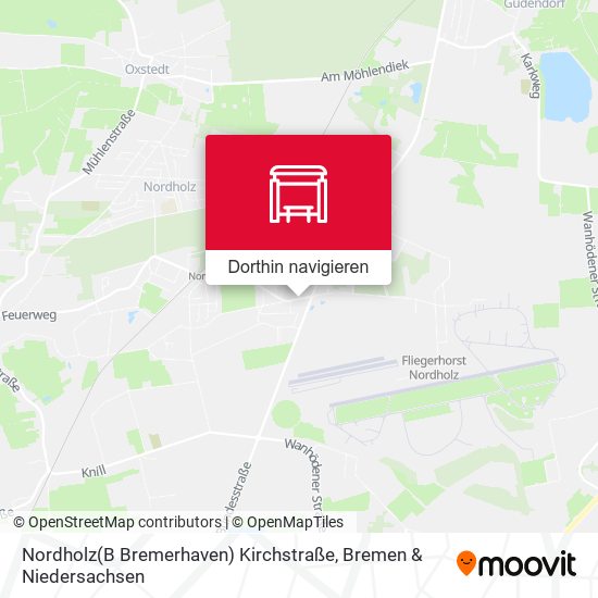 Nordholz(B Bremerhaven) Kirchstraße Karte