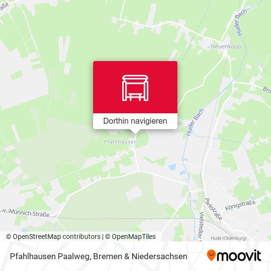 Pfahlhausen Paalweg Karte