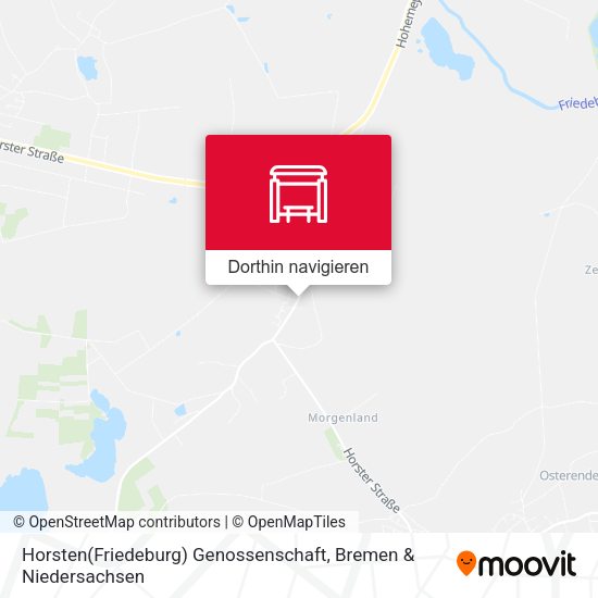 Horsten(Friedeburg) Genossenschaft Karte