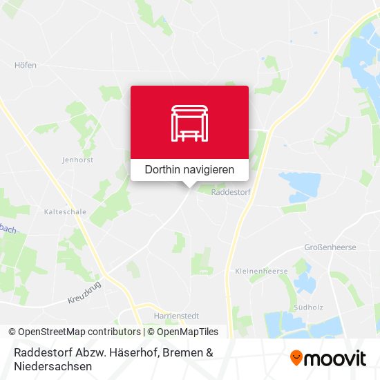 Raddestorf Abzw. Häserhof Karte