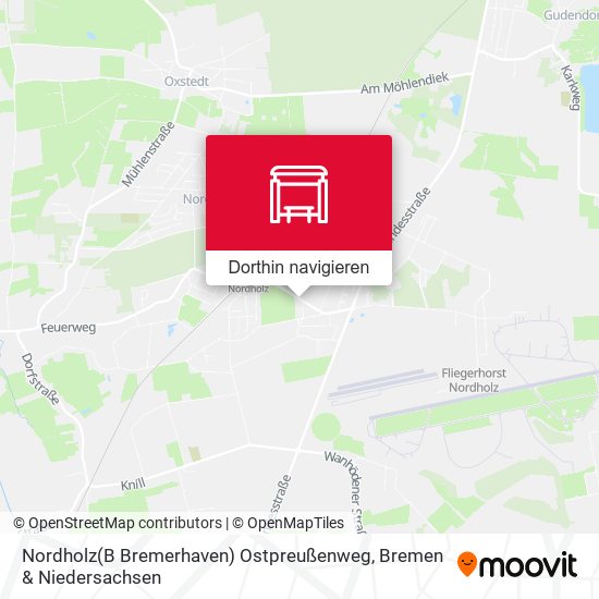 Nordholz(B Bremerhaven) Ostpreußenweg Karte