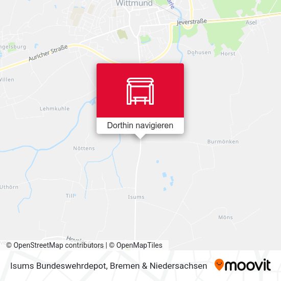 Isums Bundeswehrdepot Karte