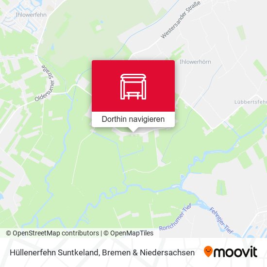 Hüllenerfehn Suntkeland Karte
