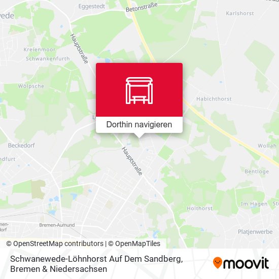 Schwanewede-Löhnhorst Auf Dem Sandberg Karte