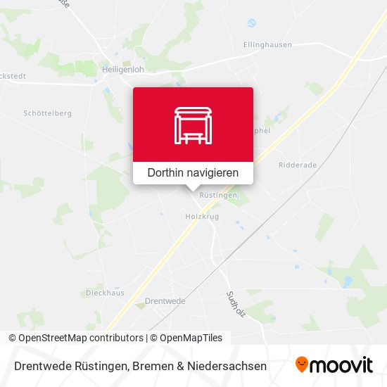 Drentwede Rüstingen Karte