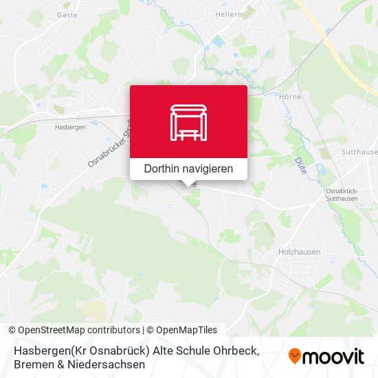 Hasbergen(Kr Osnabrück) Alte Schule Ohrbeck Karte