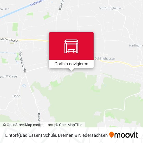 Lintorf(Bad Essen) Schule Karte