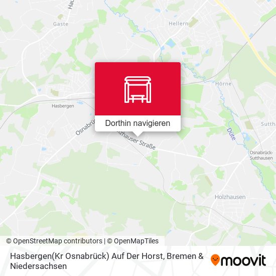 Hasbergen(Kr Osnabrück) Auf Der Horst Karte
