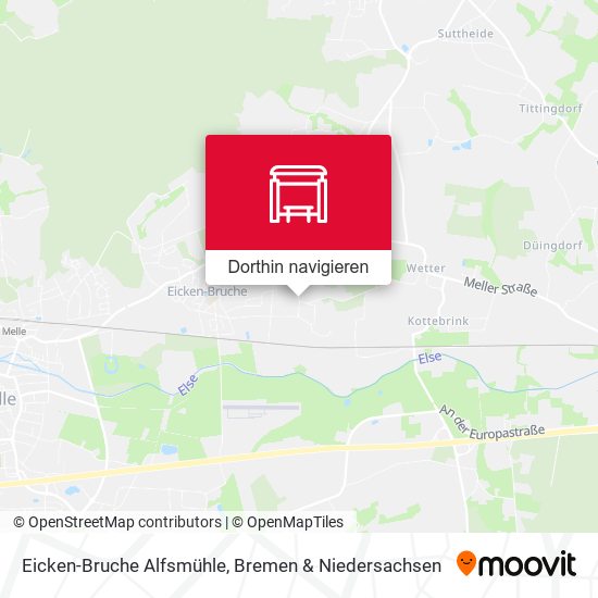 Eicken-Bruche Alfsmühle Karte