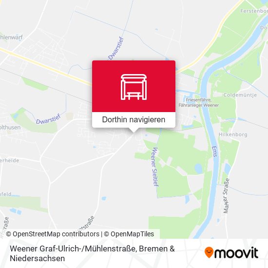 Weener Graf-Ulrich- / Mühlenstraße Karte