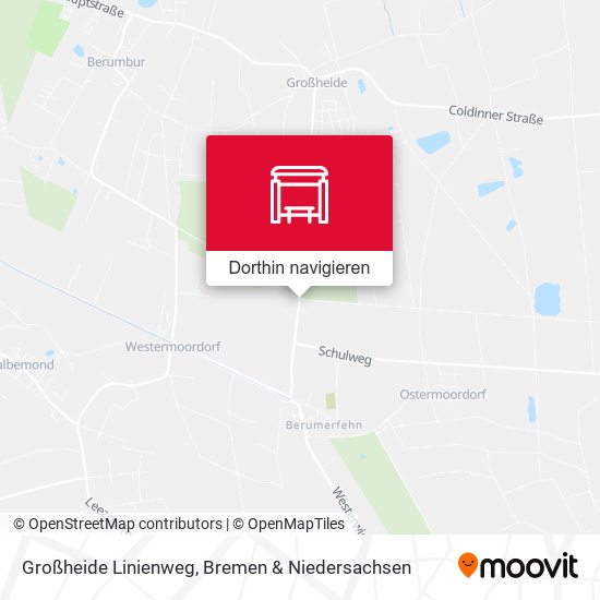 Großheide Linienweg Karte