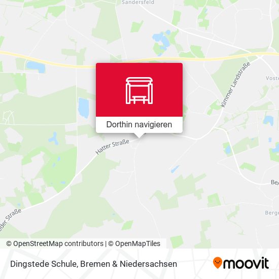 Dingstede Schule Karte