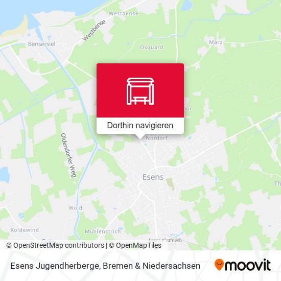 Esens Jugendherberge Karte