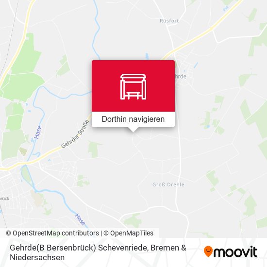 Gehrde(B Bersenbrück) Schevenriede Karte