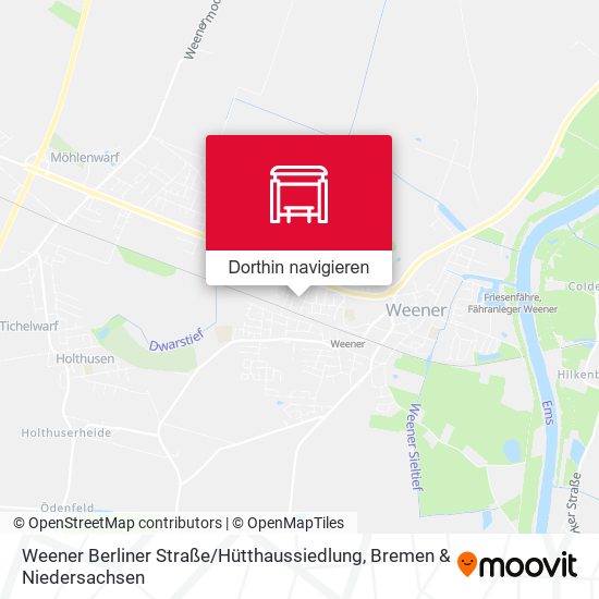 Weener Berliner Straße / Hütthaussiedlung Karte