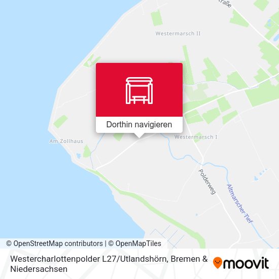 Westercharlottenpolder L27 / Utlandshörn Karte