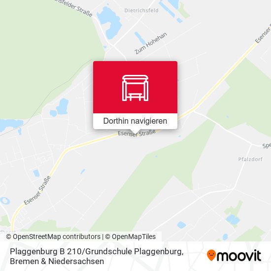 Plaggenburg B 210 / Grundschule Plaggenburg Karte