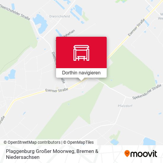Plaggenburg Großer Moorweg Karte