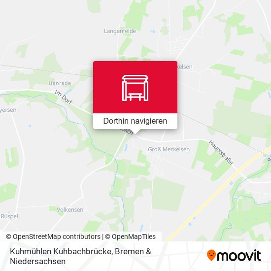 Kuhmühlen Kuhbachbrücke Karte