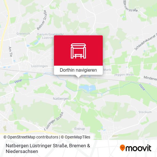 Natbergen Lüstringer Straße Karte