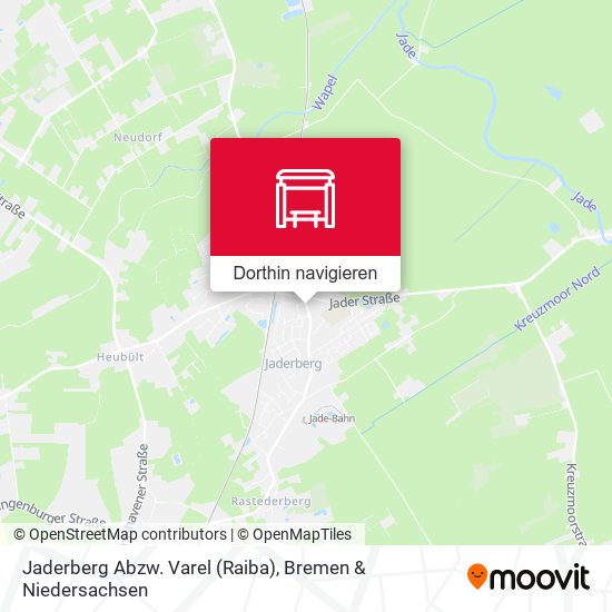 Jaderberg Abzw. Varel (Raiba) Karte